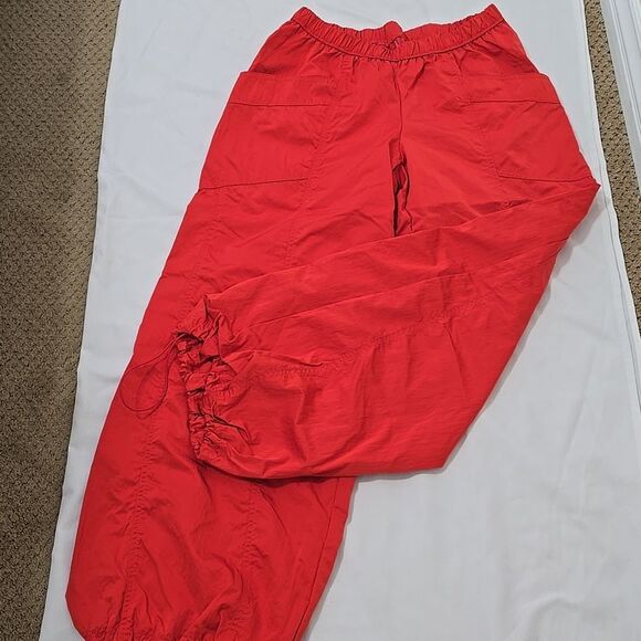 FP Movement  Cargo Utility Pants Red Orange Size Small - Picture 1 of 9